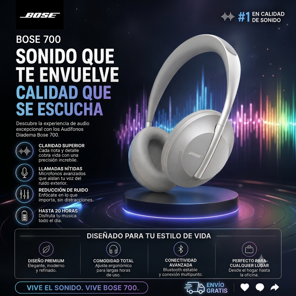 Audífono Diadema Bose 700